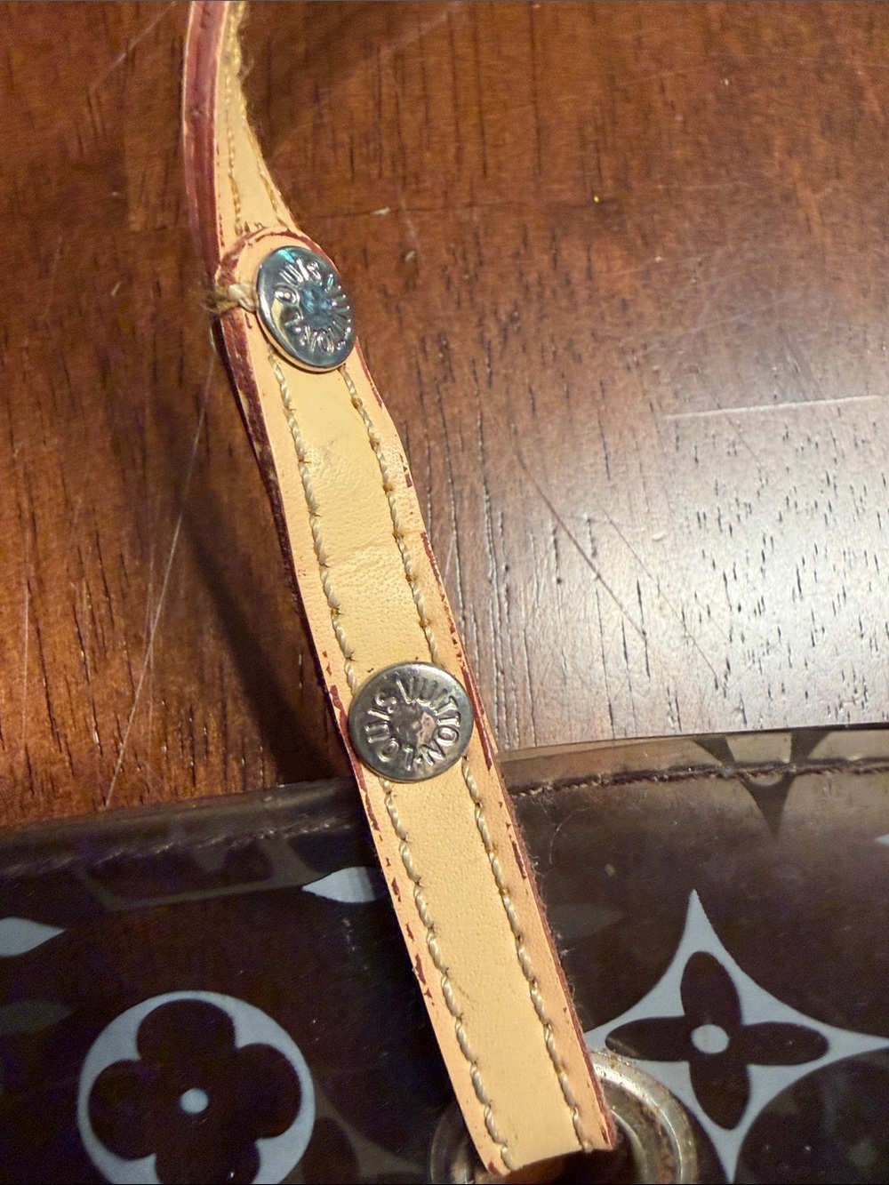 Louis Vuitton Transparent Monogram Tote with Tan Leather Straps - Picture 4 of 8